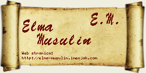 Elma Musulin vizit kartica